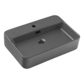 COMAD TRUST 2 MATT DARK GREY (E-6282) - Lavoar pentru blat TRUST 55x38 cm ceramică/gri mat