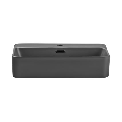 COMAD TRUST 2 MATT DARK GREY (E-6282) - Lavoar pentru blat TRUST 55x38 cm ceramică/gri mat