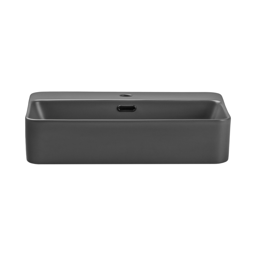 COMAD TRUST 2 MATT DARK GREY (E-6282) - Lavoar pentru blat TRUST 55x38 cm ceramică/gri mat