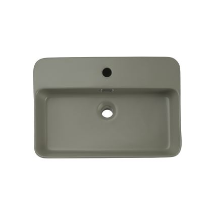 COMAD TRUST 2 OLIVER GREEN (E-6282) - Lavoar pentru blat TRUST 55x38 cm ceramică/verde mat