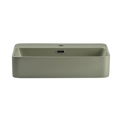 COMAD TRUST 2 OLIVER GREEN (E-6282) - Lavoar pentru blat TRUST 55x38 cm ceramică/verde mat