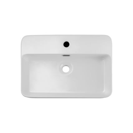 COMAD TRUST 2 WHITE (E-6282) - Lavoar pentru blat TRUST 55x38 cm ceramică/alb lucios