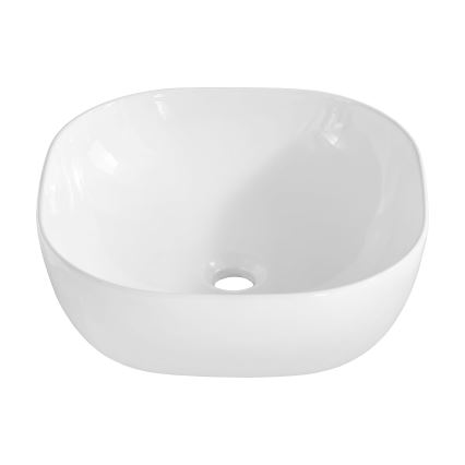 COMAD UM-6252 SMILE 40 DP - Lavoar pentru blat SMILE 41x41 cm ceramică/alb lucios
