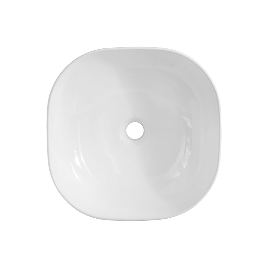 COMAD UM-6252 SMILE 40 DP - Lavoar pentru blat SMILE 41x41 cm ceramică/alb lucios