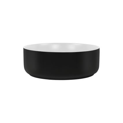 COMAD UM-6259 SIMPLE 8. - Lavoar pentru blat SIMPLE, diametru 36 cm, ceramică/alb mat/negru mat