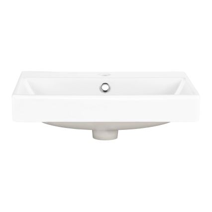 COMAD UN-RITA-GW-60 - Lavoar pentru blat RITA 60x40 cm ceramică/alb lucios