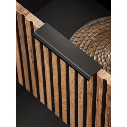 COMAD XILO BLACK WOTAN 82-60-D-2S - Corp mobilier sub lavoar XILO 57 x 60,2 cm, negru/stejar Wotan