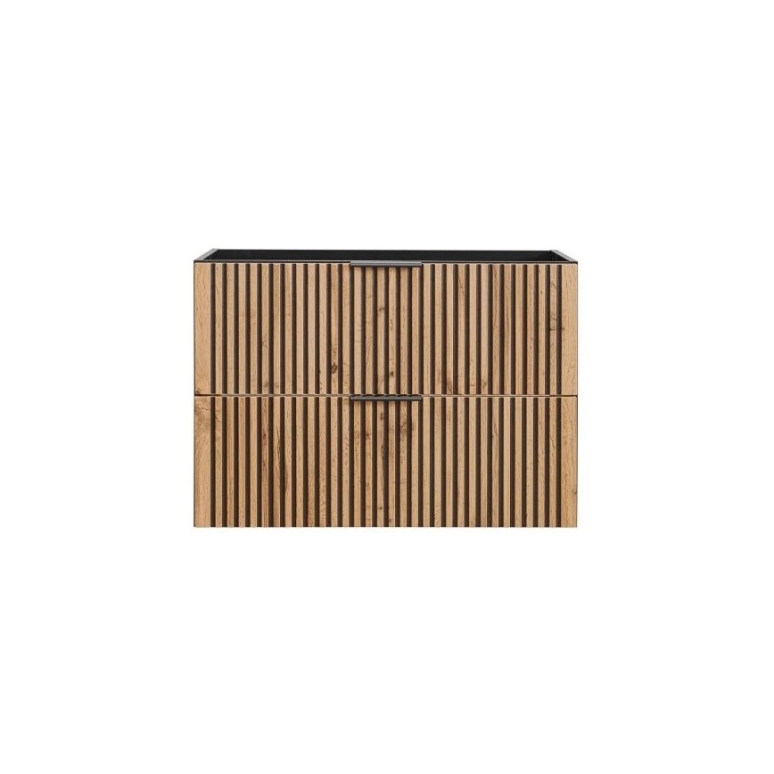 COMAD XILO BLACK WOTAN 82-80-D-2S - Dulap sub lavoar XILO 57 x 80,2 cm negru/stejar Wotan