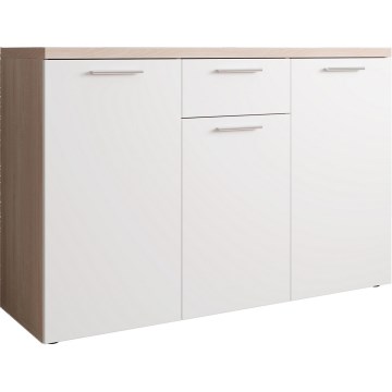 Comodă BRUNO, Sonoma stejar/alb