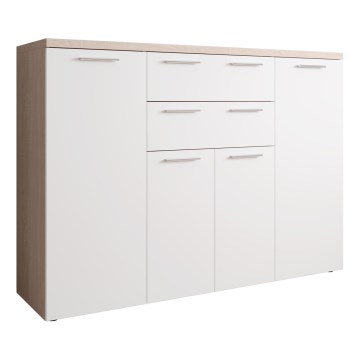 Comodă BRUNO, stejar sonoma/alb