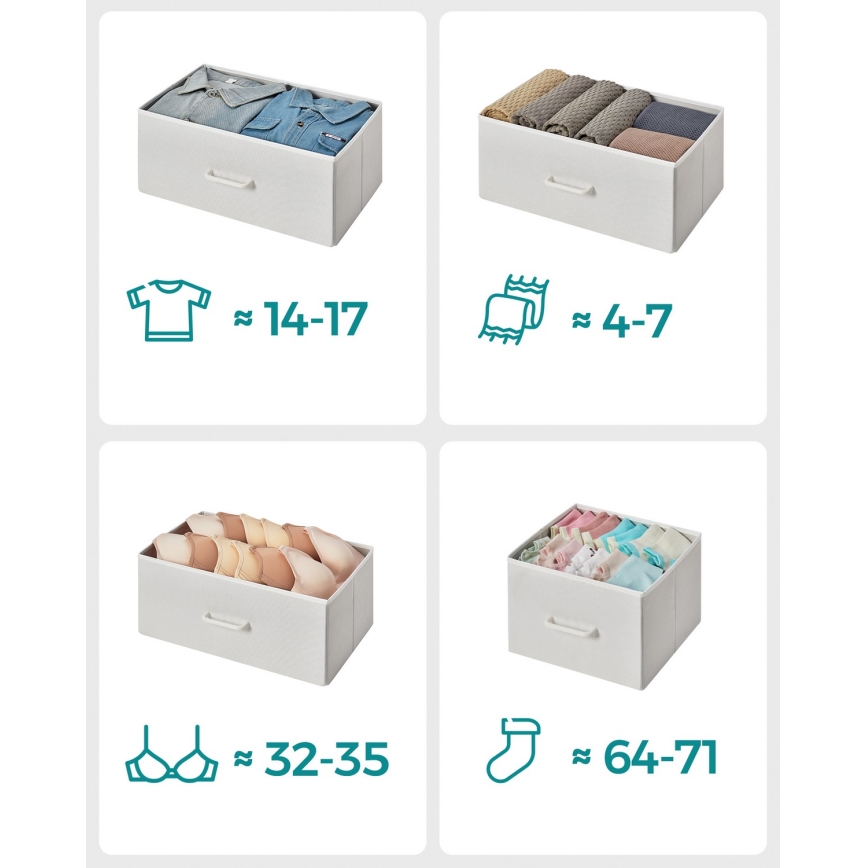 Comodă cu sertare KIRA alb/maro