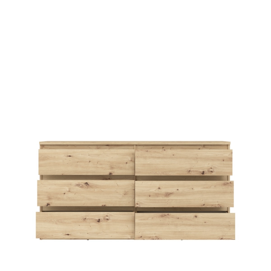 Comodă cu sertare MAO, stejar artisan