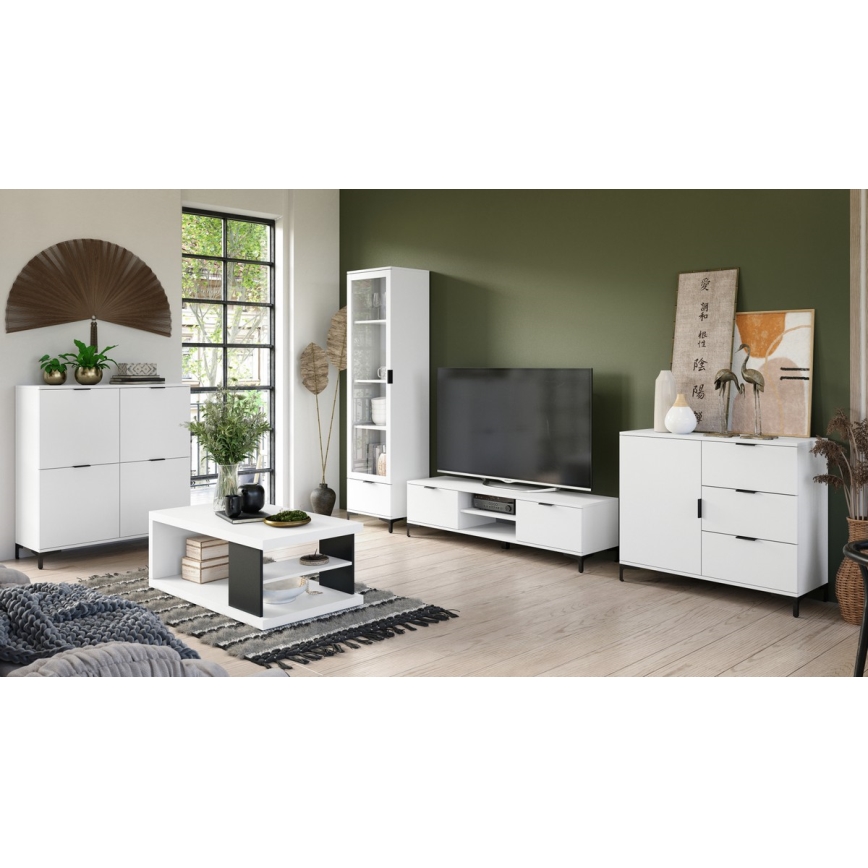 Comodă de televizor LORA alb