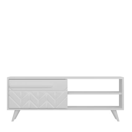 Comodă de televizor VENEDIK 43,7x120 cm albă