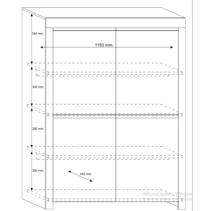 Comodă FINERA albă
