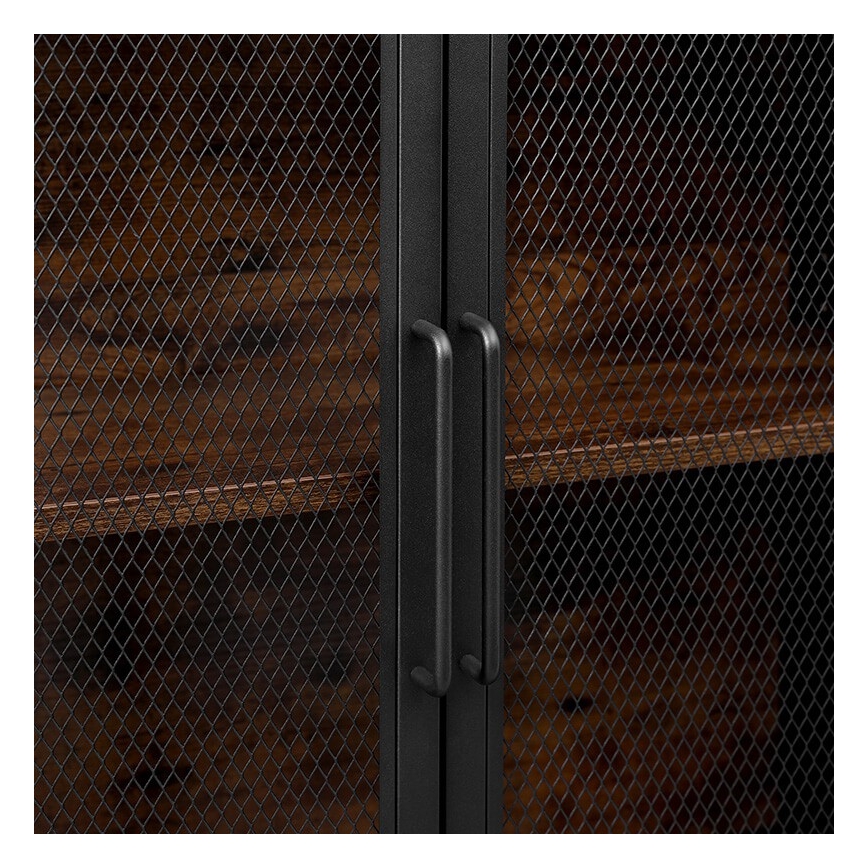 Comodă FIRA negru/maro