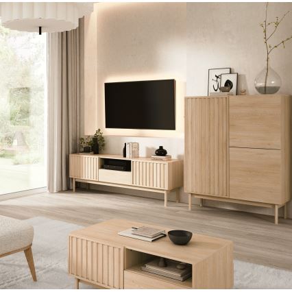 Comodă KIOTO 106x130x37 cm stejar Cremona