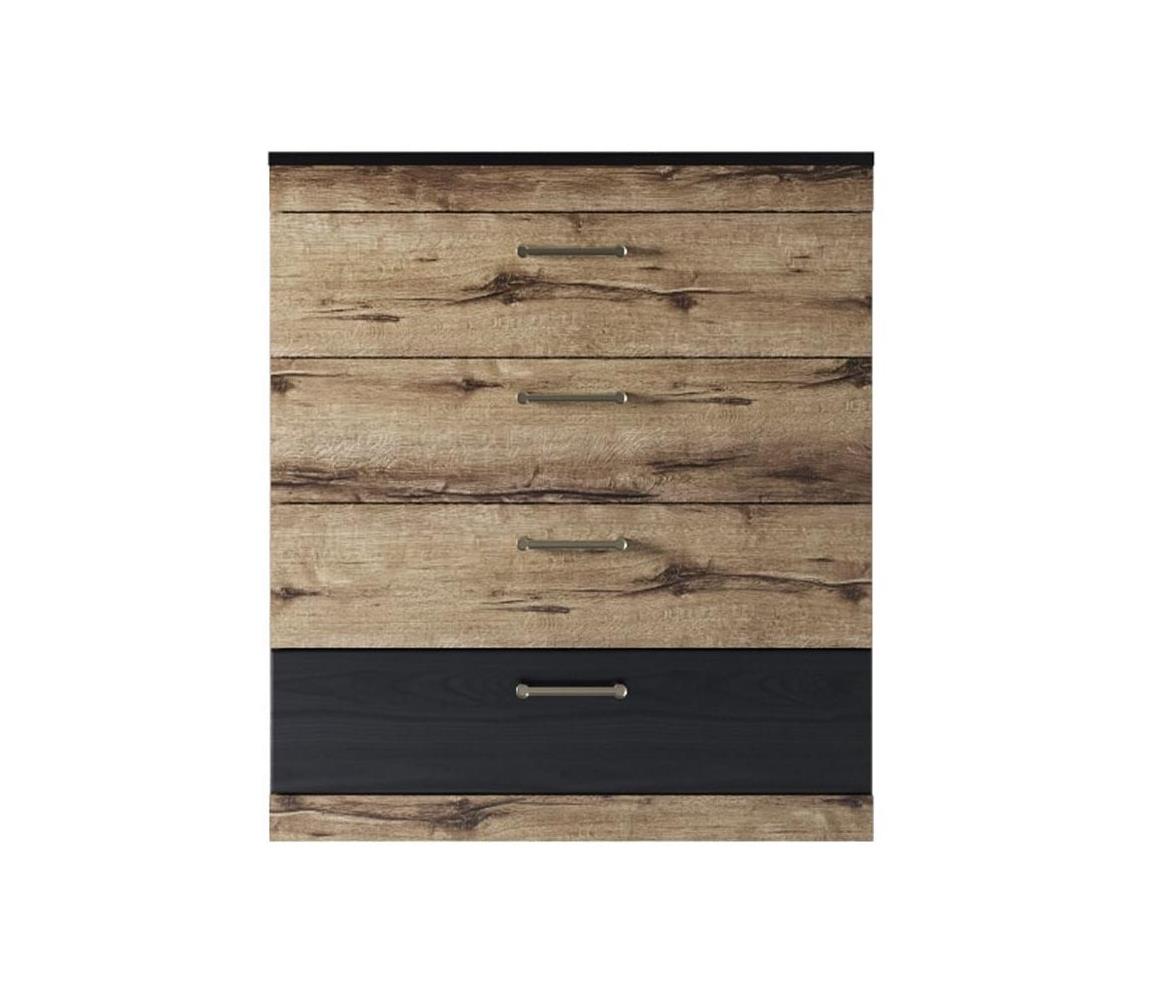 Comodă LANDU 915x80 cm maro/negru