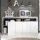 Comodă LENOR 184x93x42 cm alb/gri beton