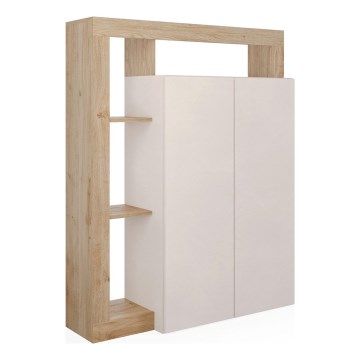 Comodă LENOR cașmir/maro