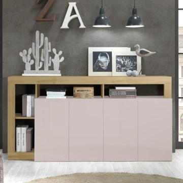 Comodă LENOR, cașmir/maro