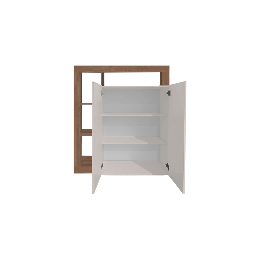 Comodă LENOR, cașmir/stejar