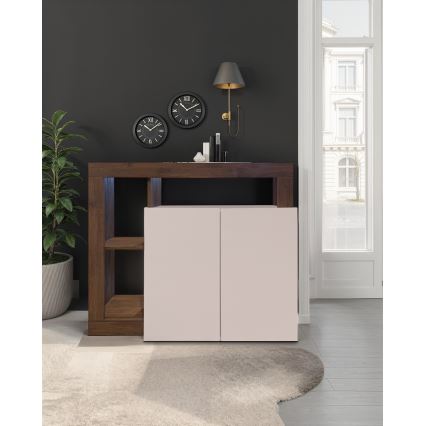 Comodă LENOR cașmir/stejar