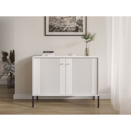Comodă LUE 104x39 cm alb/negru
