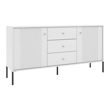 Comodă LUE albă/neagră