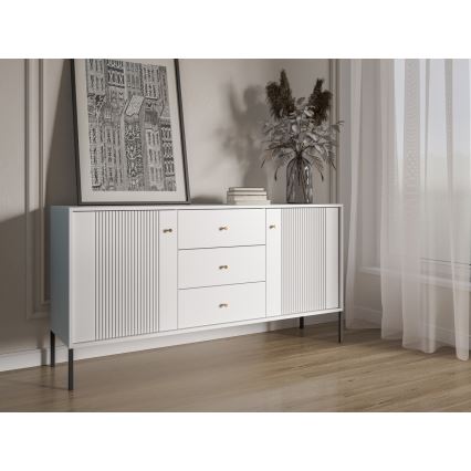 Comodă LUE albă/neagră