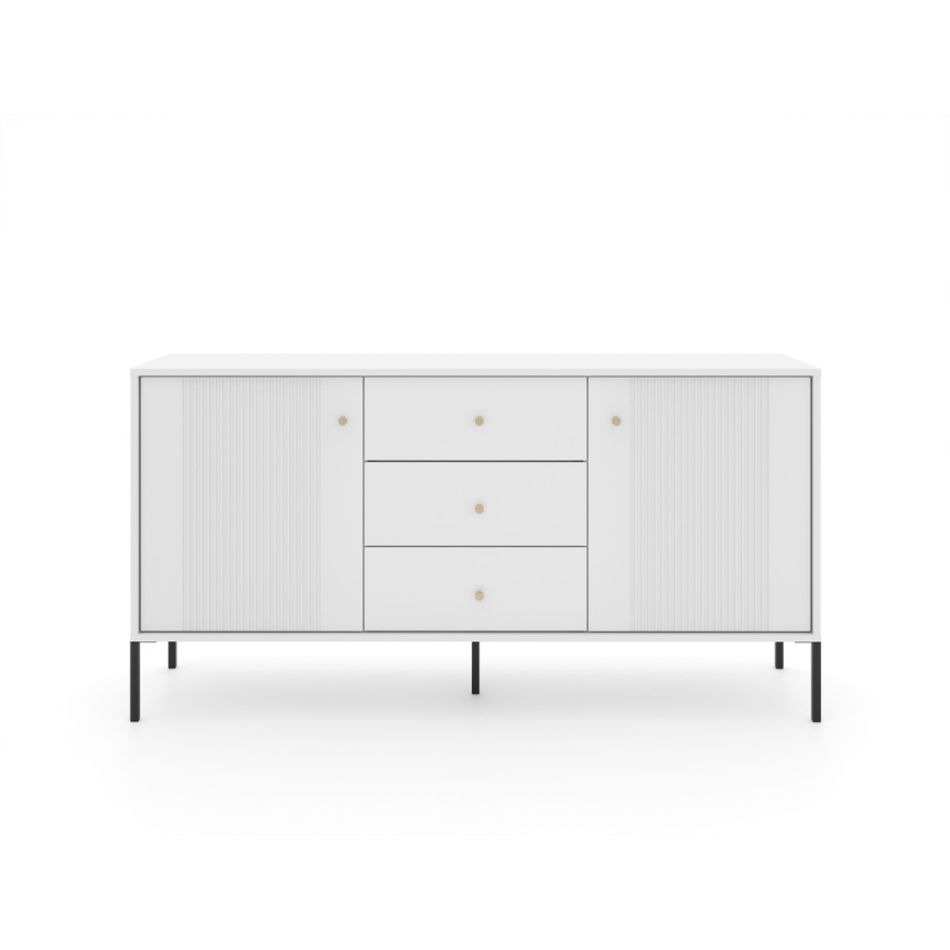 Comodă LUE albă/neagră