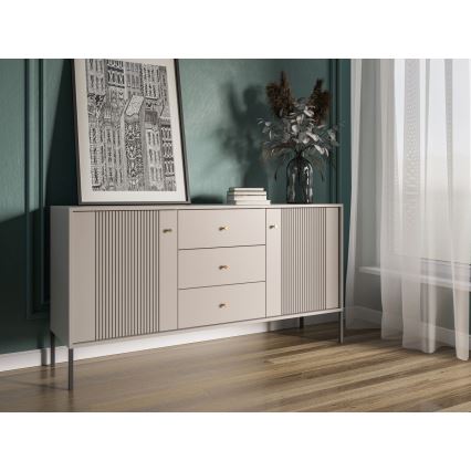 Comodă LUE bej/negru