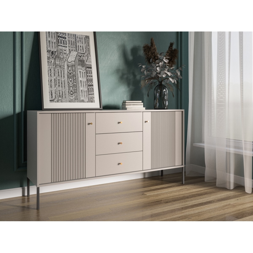 Comodă LUE bej/negru