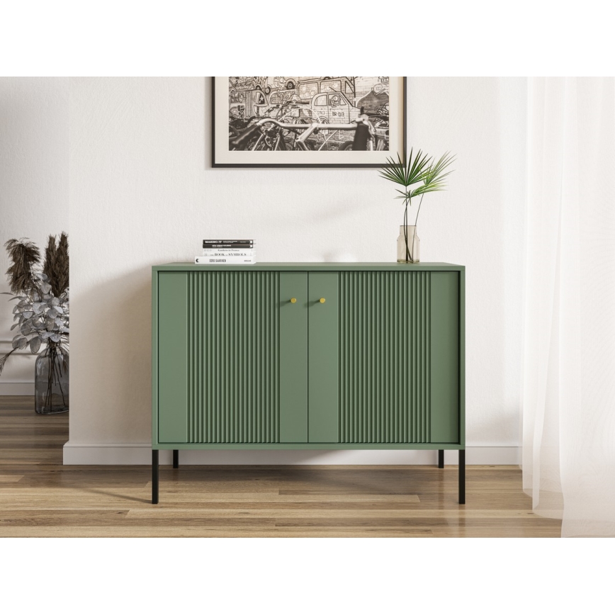 Comodă LUE verde/neagră