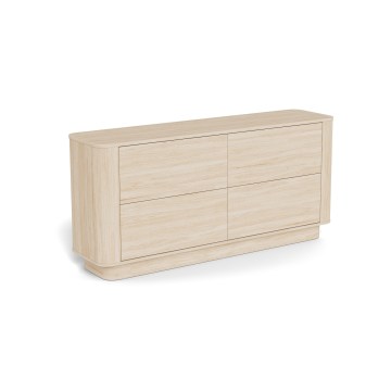 Comodă MADERA 160x75 cm stejar alb