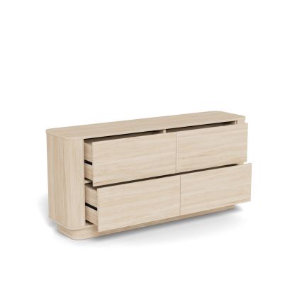 Comodă MADERA 160x75 cm stejar alb