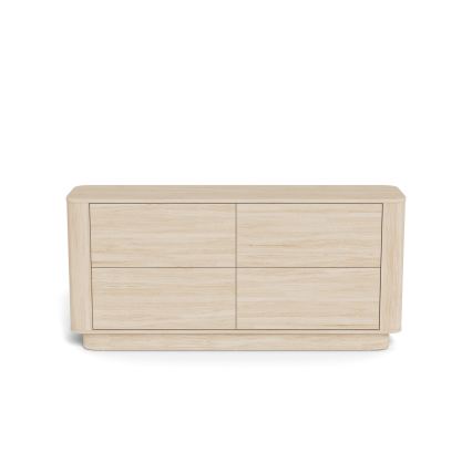 Comodă MADERA 160x75 cm stejar alb