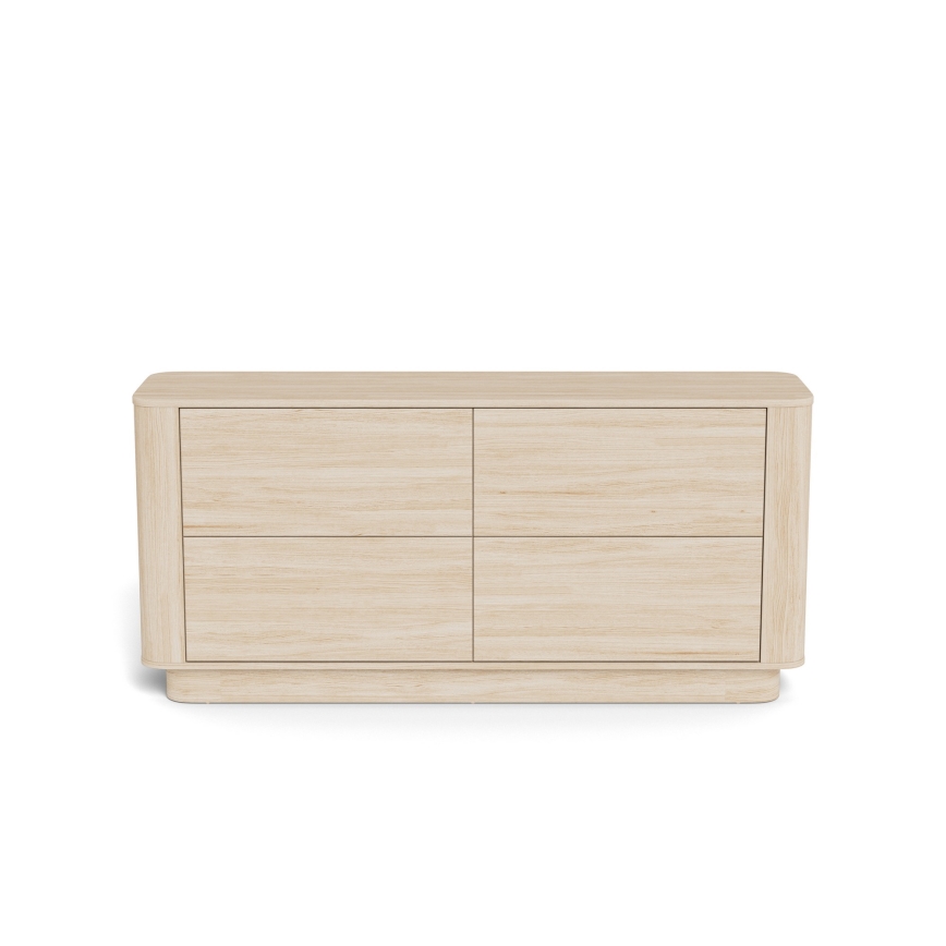 Comodă MADERA 160x75 cm stejar alb