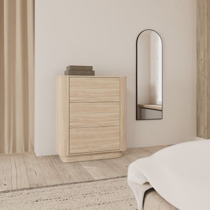 Comodă MADERA, 90 x 107 cm, stejar alb