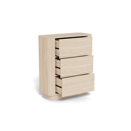 Comodă MADERA, 90 x 107 cm, stejar alb