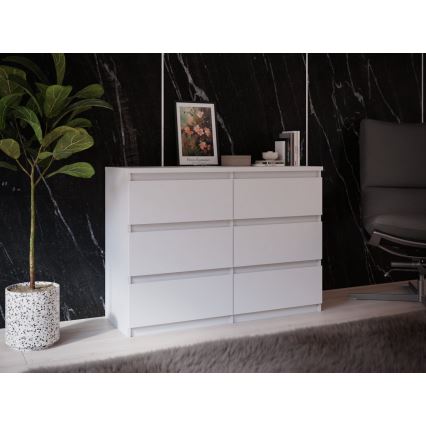Comodă MAO cu sertare, albă