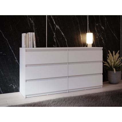 Comodă MAO cu sertare, albă