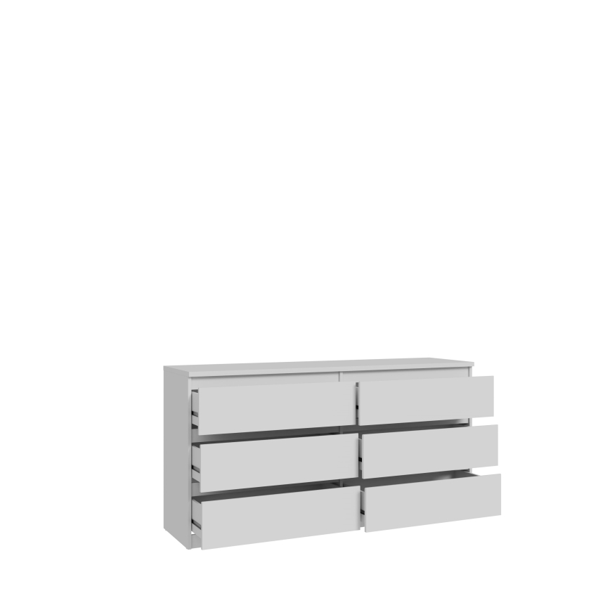 Comodă MAO cu sertare, albă