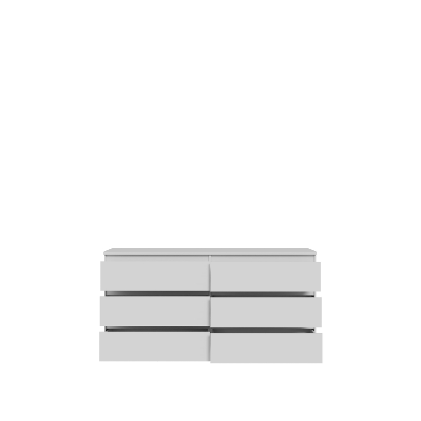 Comodă MAO cu sertare, albă