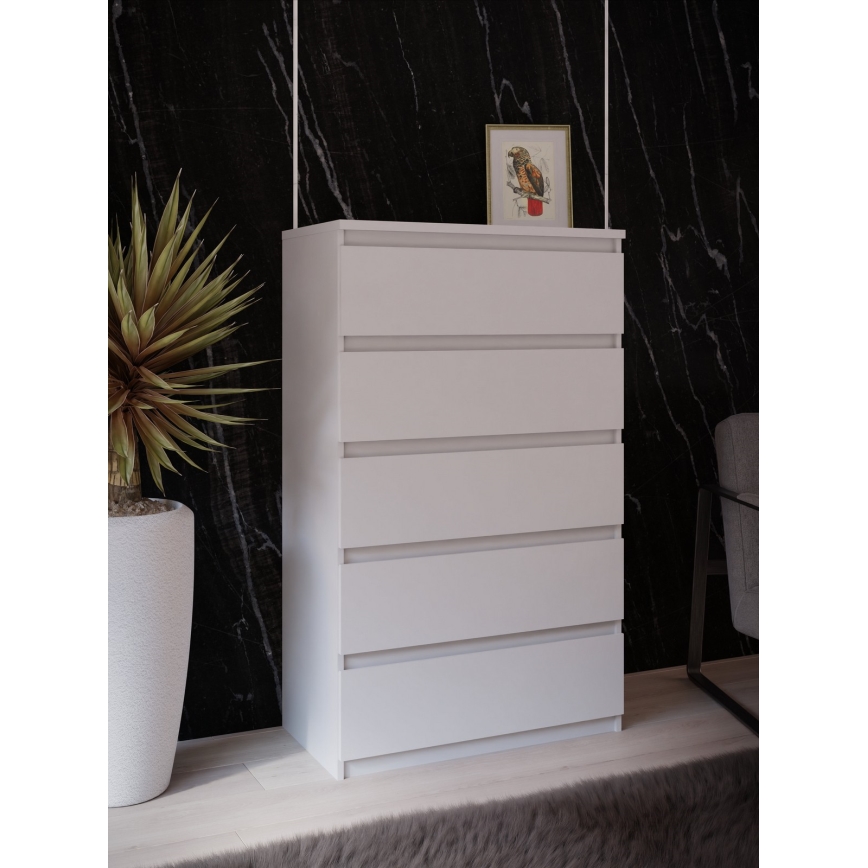 Comodă MAO cu sertare, albă