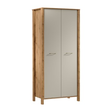 Comodă MENTA 90x200x53 cm stejar wotan/gri