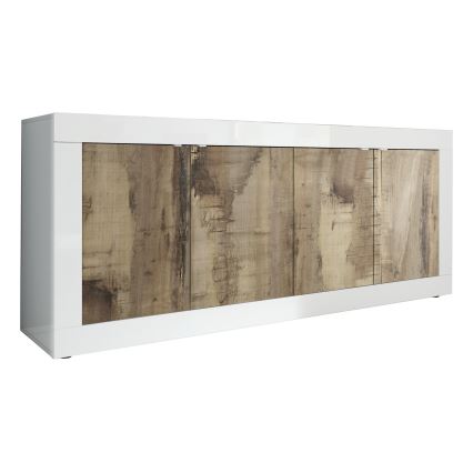 Comodă NERILA albă/maro