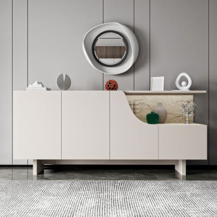 Comodă ORBIS 180x40 cm crem/bej