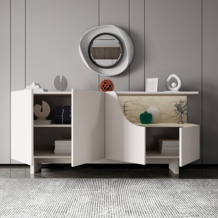 Comodă ORBIS 180x40 cm crem/bej