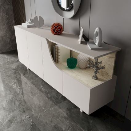 Comodă ORBIS 180x40 cm crem/bej